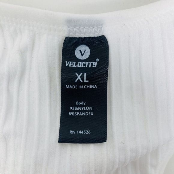 Velocity‎ Sports Bra, Size XL, Ribbed, Removable Pads, NWT - Picture 2 of 7